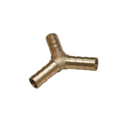 Y stykke Ø10 mm messing til gasslange